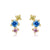 Wholesale Summer Zircon Earrings 18k Gold Color-preserving Jewelry