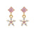 Wholesale Summer Zircon Earrings 18k Gold Color-preserving Jewelry