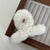 Winding Plush Short Cross Clip Autumn And Winter Brown Series  Hair Grip High-grade Medium Shark Clip Hair Accessories