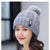 Winter Hat Women's Korean-style Fleece-lined Thick Wool Hat Warm Scarf Mother Women's Autumn And Winter Knitted Hat Winter