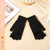 Winter New Five-finger Solid Color Warm Knitted Gloves Women's Bow Student Cold-proof Wool Gloves