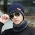 Winter Scarf Hat Fleece-lined Warm Knitted Hat Outdoor Cycling Cold-proof Winter Wool Hat Men's Pullover Hat