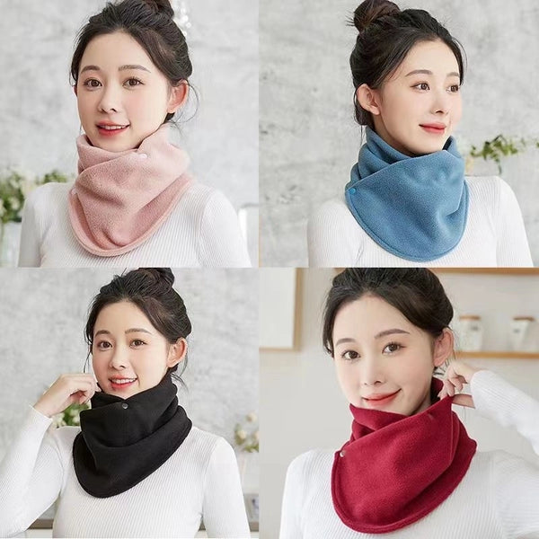 Winter Velvet Thickened Warm Neck Protection Scarf For Men And Women Riding Cold-proof Windproof Multifunctional Scarf Neck Set