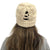 Wish   New Bamboo Cross Ponytail Knitted Hat Back Opening Women's Wool Warm Hat