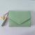 Women'S Solid Color Pu Leather Light Grey Light Green Dark Grey Magnetic Buckle Wallets