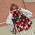 Women'S Sweet Deer Knit Embroidery Scarf