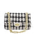 Women's All Seasons Braid Plaid Streetwear Square Lock Clasp Square Bag