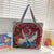 Women's All Seasons Canvas Animal Streetwear Square Zipper Shoulder Bag