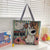 Women's All Seasons Canvas Animal Streetwear Square Zipper Shoulder Bag