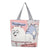 Women's All Seasons Canvas Animal Streetwear Square Zipper Shoulder Bag