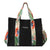 Women's All Seasons Canvas Plant Vacation Square Magnetic Buckle Shoulder Bag Handbag