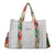 Women's All Seasons Canvas Plant Vacation Square Magnetic Buckle Shoulder Bag Handbag