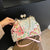 Women's All Seasons Flannel Floral Elegant Vacation Streetwear Sewing Thread Shell Clasp Frame Handbag