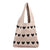 Women's All Seasons Knit Heart Shape Streetwear Square Open Shoulder Bag