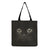 Women's All Seasons Linen Cat Simple Style Square Open Canvas Bag