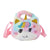 Women's All Seasons Plush Cartoon Cute Oval Zipper Handbag