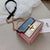 Women's All Seasons Pu Leather Color Block Streetwear Square Lock Clasp Square Bag