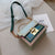 Women's All Seasons Pu Leather Color Block Streetwear Square Lock Clasp Square Bag