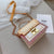 Women's All Seasons Pu Leather Color Block Streetwear Square Lock Clasp Square Bag