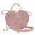 Women's All Seasons Pu Leather Flower Vintage Style Heart-shaped Zipper Handbag