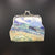 Women's All Seasons Pu Leather Oil Painting Classic Style Dumpling Shape Buckle Coin Purse