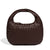 Women's All Seasons Pu Leather Solid Color Basic Oval Zipper Handbag