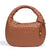 Women's All Seasons Pu Leather Solid Color Basic Oval Zipper Handbag