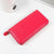 Women's All Seasons Pu Leather Solid Color Basic Square Zipper Long Wallet