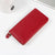 Women's All Seasons Pu Leather Solid Color Basic Square Zipper Long Wallet