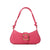 Women's All Seasons Pu Leather Solid Color Classic Style Semicircle Buckle Shoulder Bag