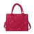 Women's All Seasons Pu Leather Solid Color Classic Style Square Zipper Handbag