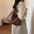 Women's All Seasons Pu Leather Solid Color Elegant Classic Style Bucket Magnetic Buckle Shoulder Bag Tote Bag