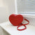 Women's All Seasons Pu Leather Solid Color Streetwear Heart-shaped Zipper Shoulder Bag