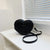 Women's All Seasons Pu Leather Solid Color Streetwear Heart-shaped Zipper Shoulder Bag