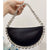 Women's All Seasons Pu Leather Solid Color Streetwear Semicircle Zipper Handbag