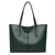 Women's All Seasons Pu Leather Solid Color Streetwear Square Zipper Tote Bag