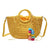 Women's All Seasons Straw Basic Beach Bag