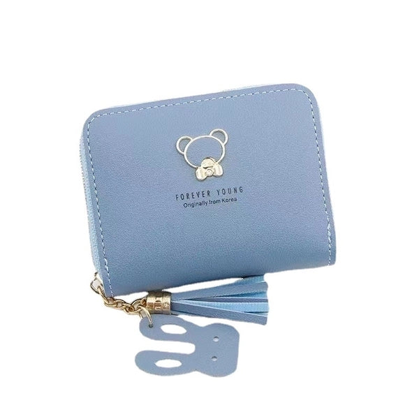 Women's Animal Letter Pu Leather Zipper Wallets