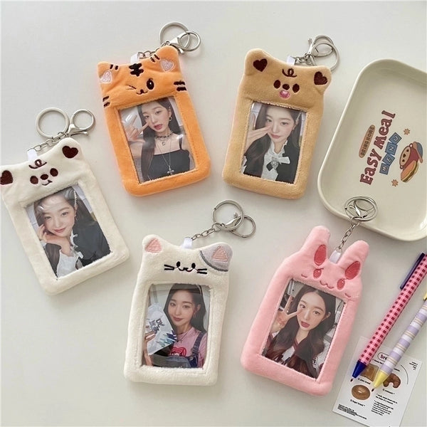 Women's Animal Plush Open Card Holders