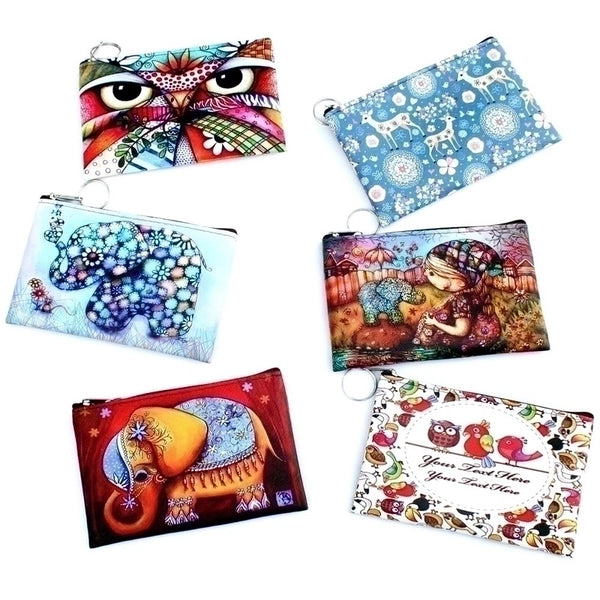 Women's Animal Pu Leather Zipper Wallets