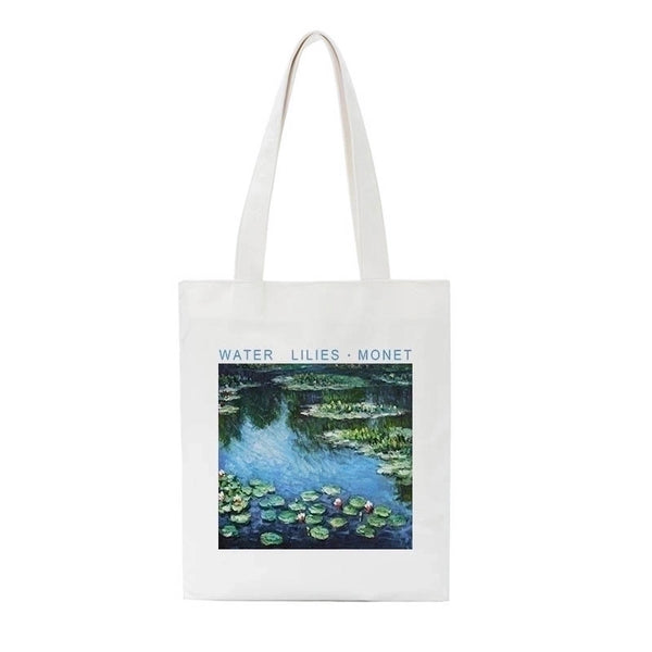 Women's Artistic Oil Painting Shopping Bags