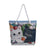 Women's Basic Cat Canvas Shopping Bags