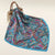 Women's Basic Chains Print Satin Silk Scarf Bandanas