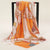 Women's Basic Chains Print Satin Silk Scarf Bandanas