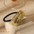 Women's Basic Commute C Shape Alloy Pleated Hair Tie