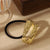 Women's Basic Commute C Shape Alloy Pleated Hair Tie