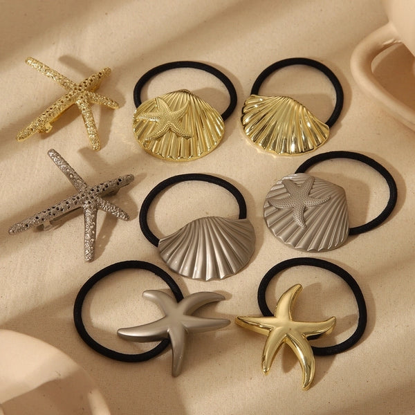 Women's Basic Commute Starfish Shell Alloy Hair Clip Hair Tie