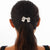 Women's Basic Flower Imitation Pearl Alloy Hair Tie