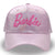 Women's Basic Lady Simple Style Letter Embroidery Curved Eaves Baseball Cap