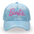 Women's Basic Lady Simple Style Letter Embroidery Curved Eaves Baseball Cap